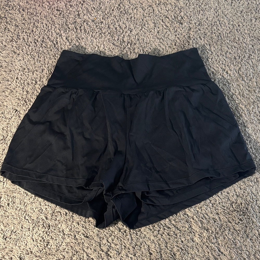 HALARA Women's High-Waisted Black Shorts
